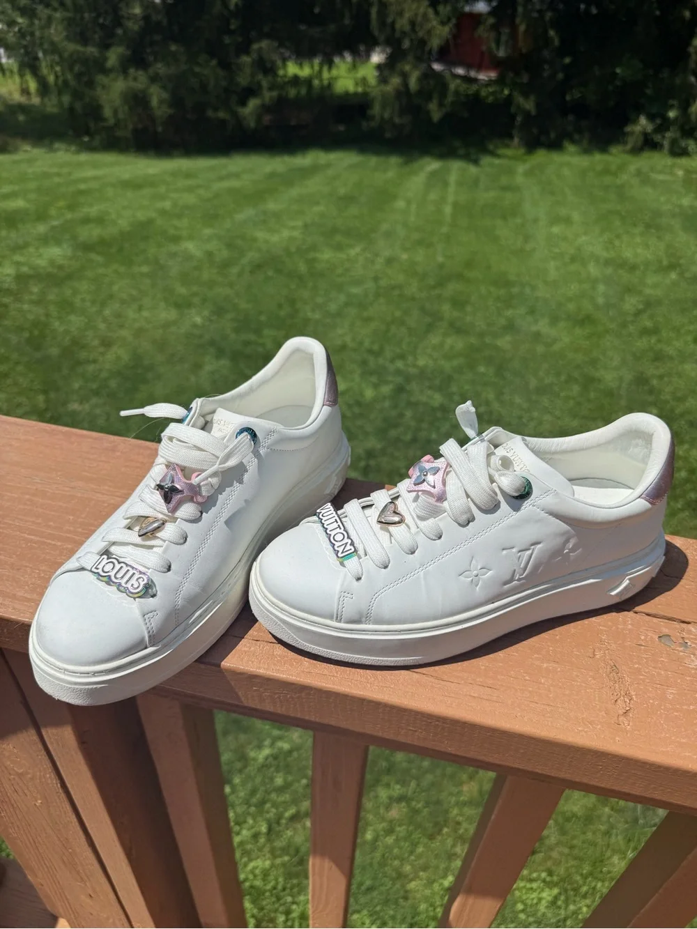 Authentic Louis Vuitton Time Out Sneakers – Size 37